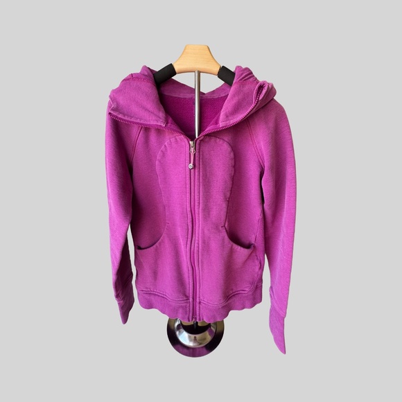 Lululemon Women's Scuba Hoodie Full Zip Berry - Picture 5 of 9